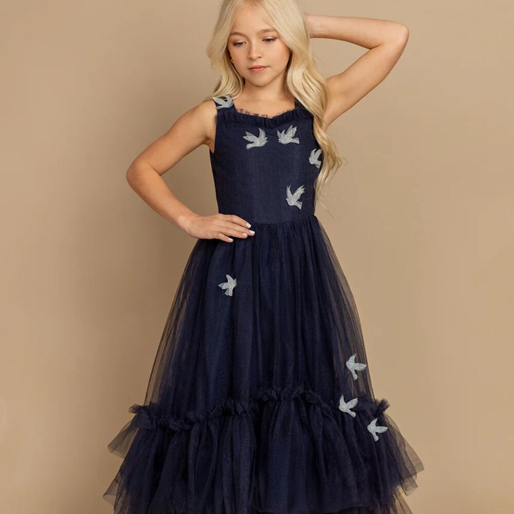 Sparrow Dress in Navy - size 12